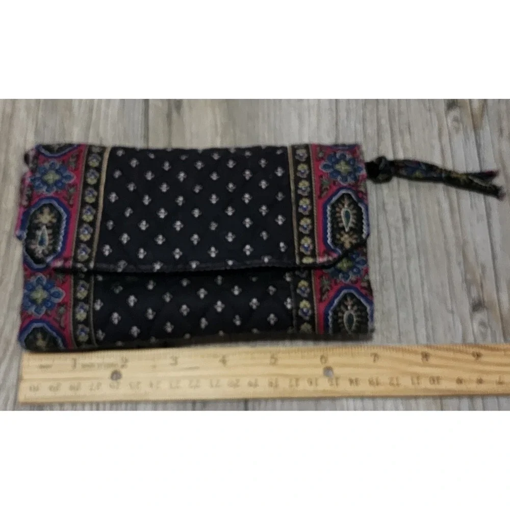 Vera Bradley Crossbody Wallet Floral Quilted Clutch‎ Bag